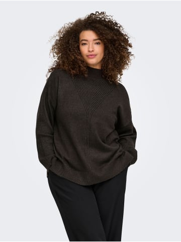 ONLY Carmakoma Strickpullover in Chocolate Torte