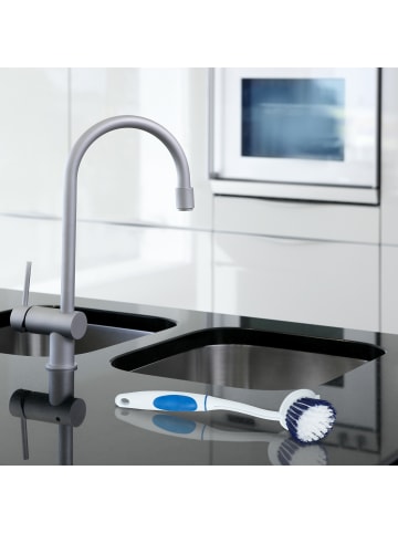 relaxdays 12 x Spülbürste in Weiß-Blau