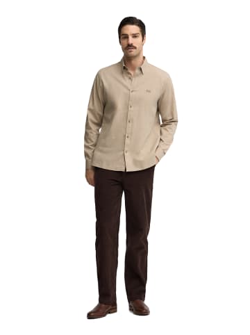 Polo Club Hemd MAN MOREAU LONG SLEEVE REGULAR FIT in Beige