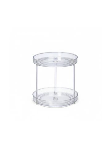 relaxdays Drehteller in Transparent - (H)22 x Ø 23,5 cm