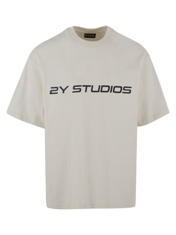 2Y Studios 2Y Studios Herren Logo Oversize Tee in off white