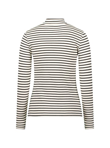 Zero  Ringelshirt mit Stehkragen in CreamBlack