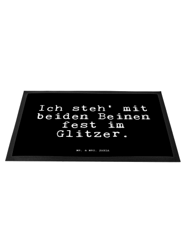 Mr. & Mrs. Panda Schmutzfangmatte Ich steh' mit beiden... mit Sp... in Schwarz