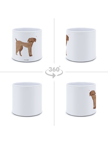 Mr. & Mrs. Panda Pflanzkübel Hund Dogge ohne Spruch in Weiß