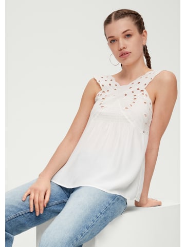 QS Bluse in 0200_ecru