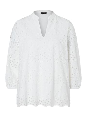 More & More Spitzenbluse in white