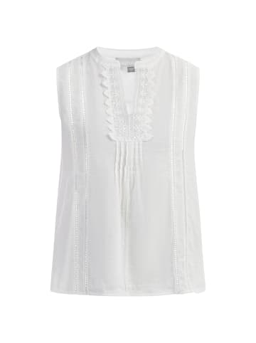 Usha Damen Blusentop Mit Spitze in Weiss