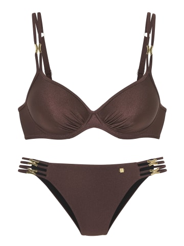 JETTE Bügel-Bikini in coffee