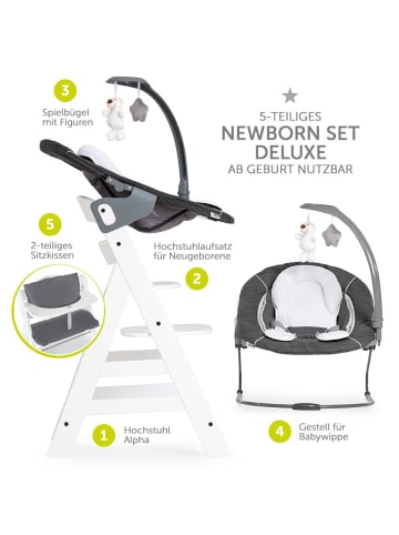 Hauck Alpha Plus Weiß Newborn Set Deluxe in weiss,grau
