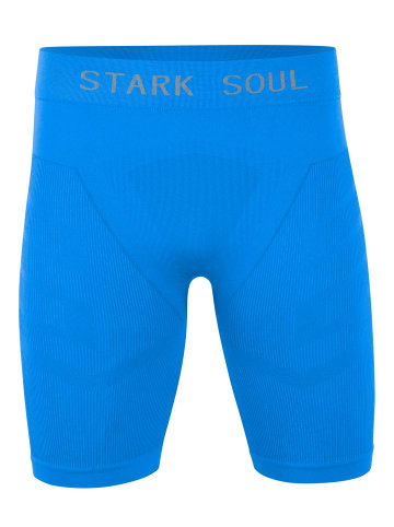 Stark Soul® Kurze Unterziehhose Seamless Radler in blau