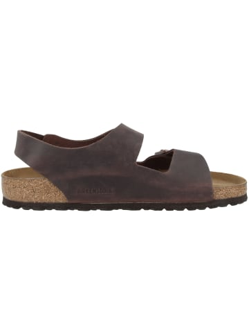 Birkenstock Sandale Milano Geöltes Nubukleder Normal in braun