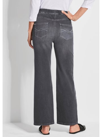 GOLDNER Kurzgröße:  Bequeme Jeanshose VERA in grau