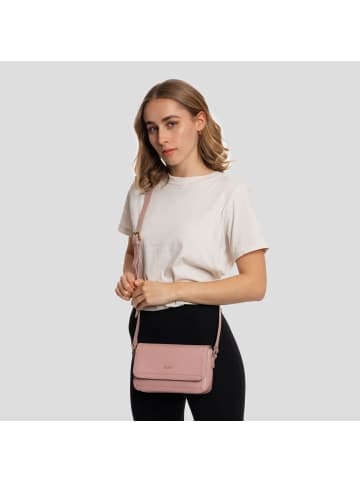 Lazarotti Bologna Leather Umhängetasche Leder 21 cm in pink