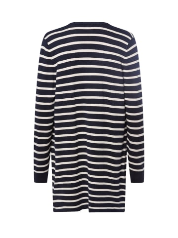 Marie Lund Strickjacke in marine ecru - 0001