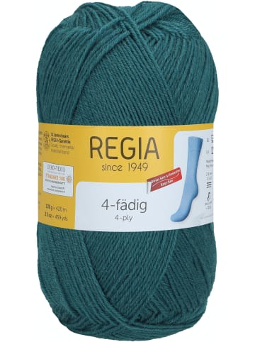 Regia Handstrickgarne 4-fädig Uni, 100g in Petrol