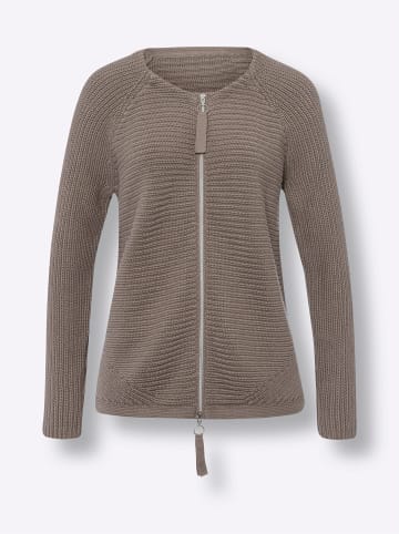Heine Strickjacke in taupe