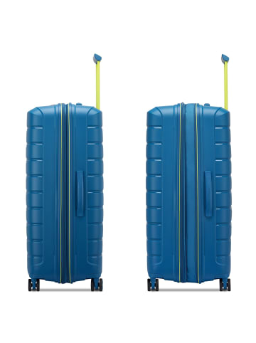 Roncato B-Flying Move 4 Rollen Trolley 78 cm mit Dehnfalte in blu laguna