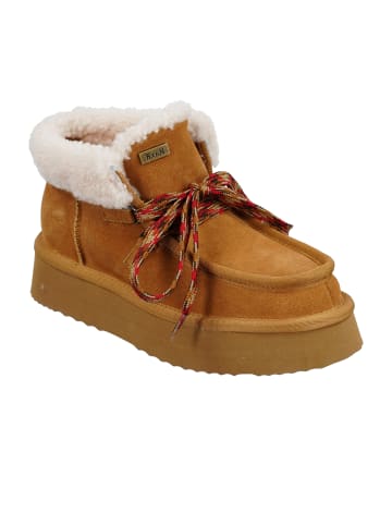 BIOSOFT Hausschuhe Winterboots Bootee in Chestnut