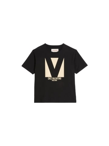 Valentino Garavani Logo Print T Shirt Schwarz