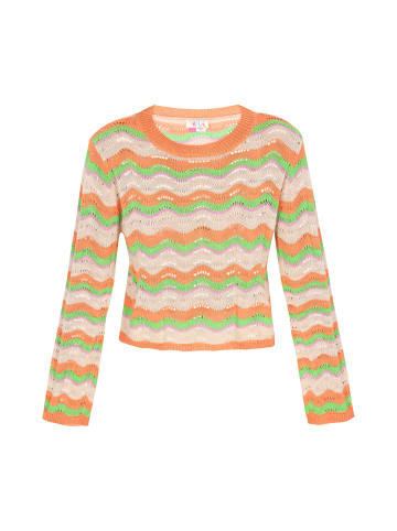 IZIA Women Sweater in orange multicolor