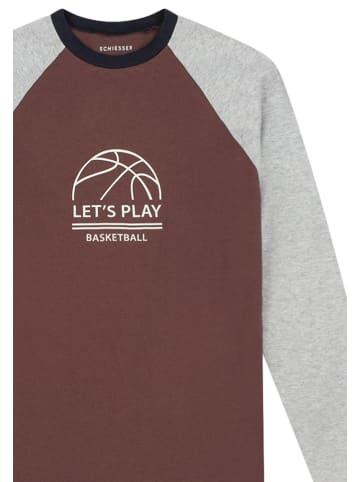 Schiesser Schlafanzug Comfort Cotton in Kakao