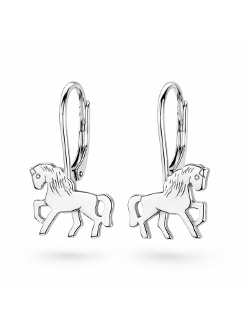 schmuck23 Silber Ohrringe 925 Pferd 1,0 cm x 1,0 cm