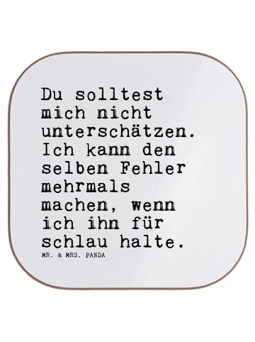 Mr. & Mrs. Panda Untersetzer für Gläser Du solltest mich nicht..... in Weiß