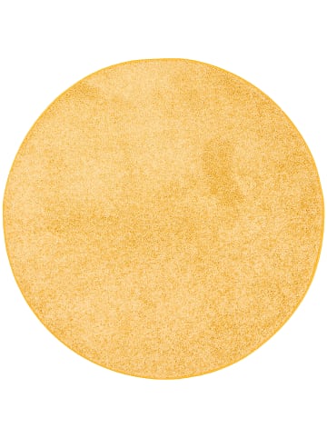 Snapstyle Hochflor-Teppich Mona Rund in gelb