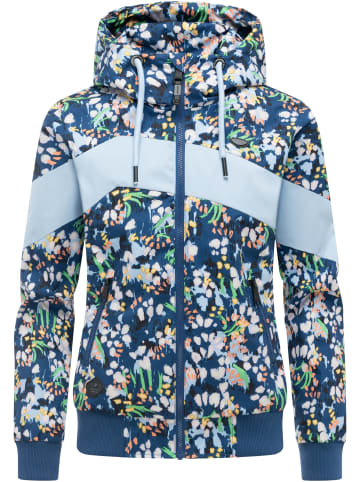 ragwear Übergangsjacke Nuggie Block Flower in Night Blue26