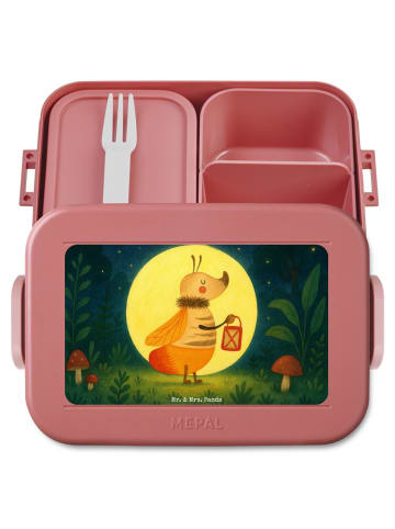 Mr. & Mrs. Panda Bento Box Glühwürmchen Design ohne Spruch in Rot Pastell