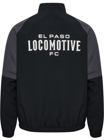 Hummel Trainingsjacke "Loose Track Zipjacket Sw El Paso" in Schwarz