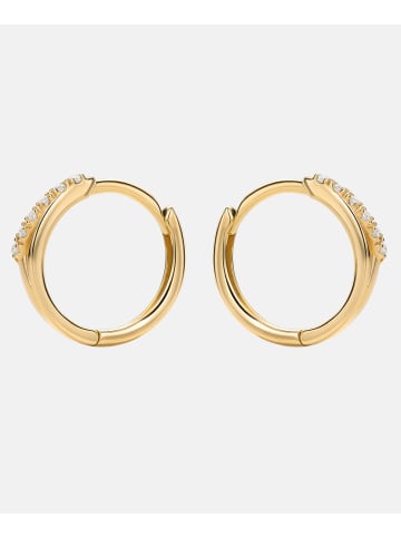 Diamant L'éternel Ohrringe aus 375 Gelbgold mit Zirkonia