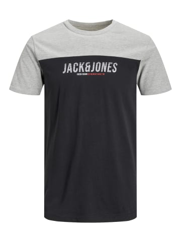 Jack & Jones Shirt 'Dan Blocking' in schwarz
