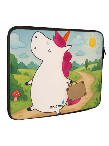 Mr. & Mrs. Panda Laptoptasche Einhorn Koffer Design ohne Spruch in Weiß