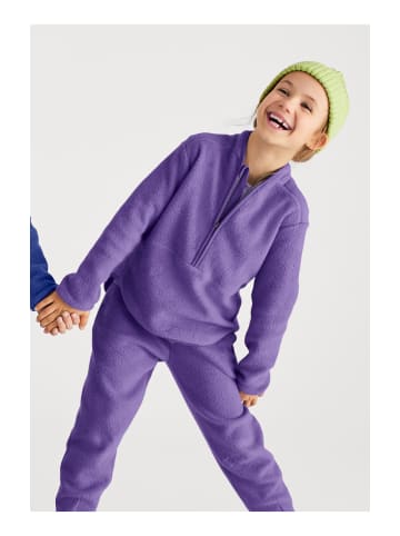 Hessnatur Fleece Troyer in violett