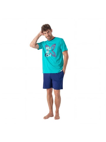 Munich Schlafanzug in Turquoise