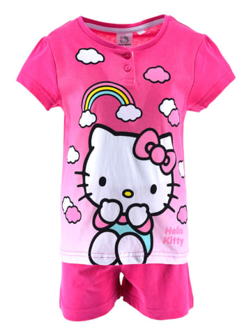 Hello Kitty Schlafanzug kurz Hello Kitty in Dunkelpink