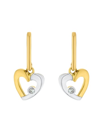 Amor Ohrhänger Gold 375/9 ct, teilrhodiniert in Gold