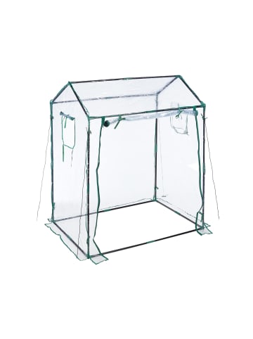 relaxdays Foliengewächshaus in Transparent - (B)132 x (H)152 x (T)92 cm