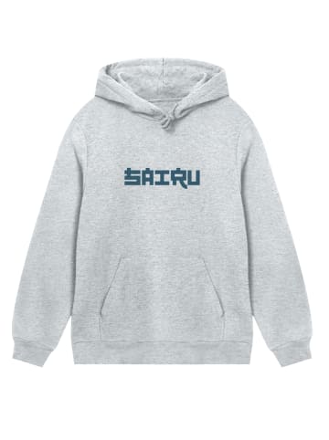 F4NT4STIC Hoodie Koi Fish Japan Streetstyle in grau meliert