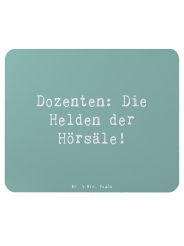 Mr. & Mrs. Panda Maus Pad Spruch Dozenten Helden mit Spruch in Meeresbrise