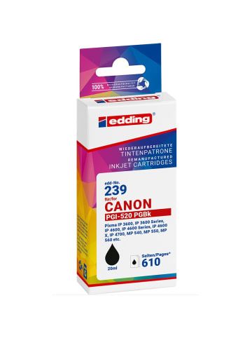 edding Tintenpatrone ersetzt Canon PGI-520 black (Text)
