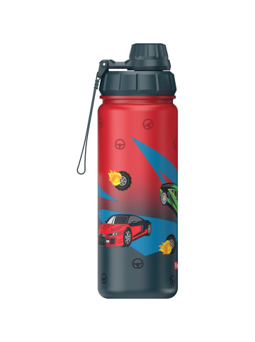 Step by Step Isolierte Edelstahl-Trinkflasche Car in rot