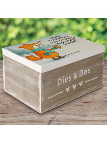 Mr. & Mrs. Panda Aufbewahrungsbox Fuchs Keks Design mit Spruch in Weiß