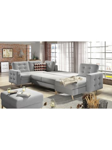 MF Design Ecksofa Thor  in Webstoff Schwarz in Schwarz -  (L) 320 x (B) 320 x (H) 90 cm