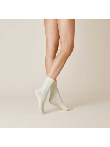 Kunert Socken Sensual Cotton extra fein in Winterweiss