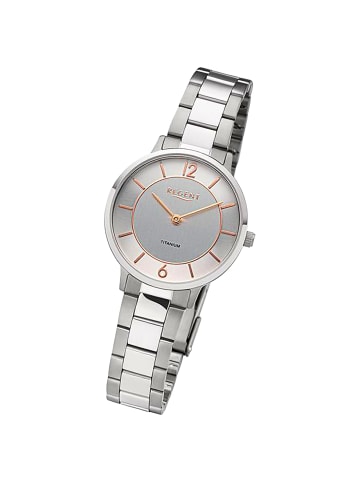 Regent Analog-Armbanduhr Regent Metallarmband silber mittel (ca. 31,5mm)