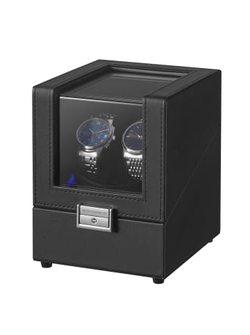 SONGMICS Uhrenbox Bridie in Schwarz - (B)16.1 x (H)18.5 x (T)14.2 cm