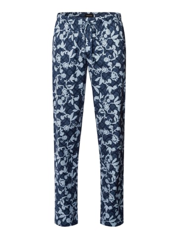 Hanro Pyjamahose Night & Day in night blue tiles