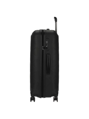 Stratic Leather and More - 4-Rollen-Trolley 76 cm L (rose) in matt black